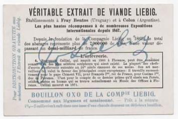 Liebig n°1097 – L’orfèvrerie à travers les siècles